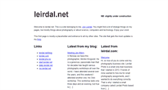 Desktop Screenshot of leirdal.net
