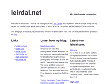 Tablet Screenshot of leirdal.net